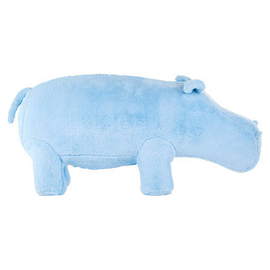 Orsina Hippo Animal Stool – Kids Blue Fabric Ottoman for Nursery