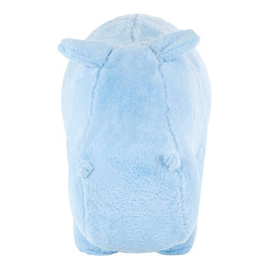 Orsina Hippo Animal Stool – Kids Blue Fabric Ottoman for Nursery