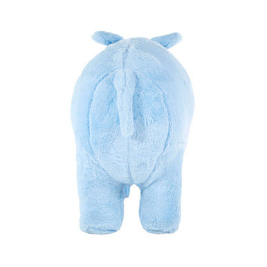 Orsina Hippo Animal Stool – Kids Blue Fabric Ottoman for Nursery