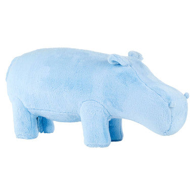 Orsina Hippo Animal Stool – Kids Blue Fabric Ottoman for Nursery