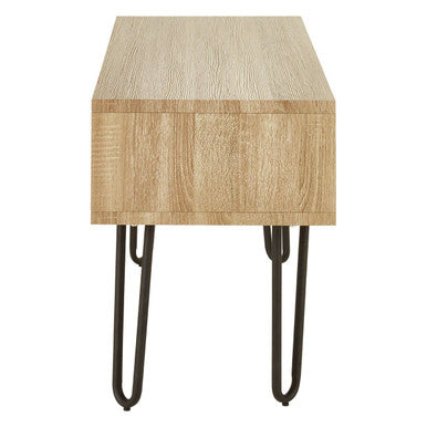 Orsina Borough Media Unit – Wood TV Stand with Black Hairpin Legs