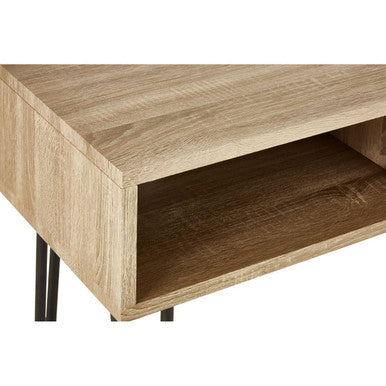 Orsina Borough Media Unit – Wood TV Stand with Black Hairpin Legs