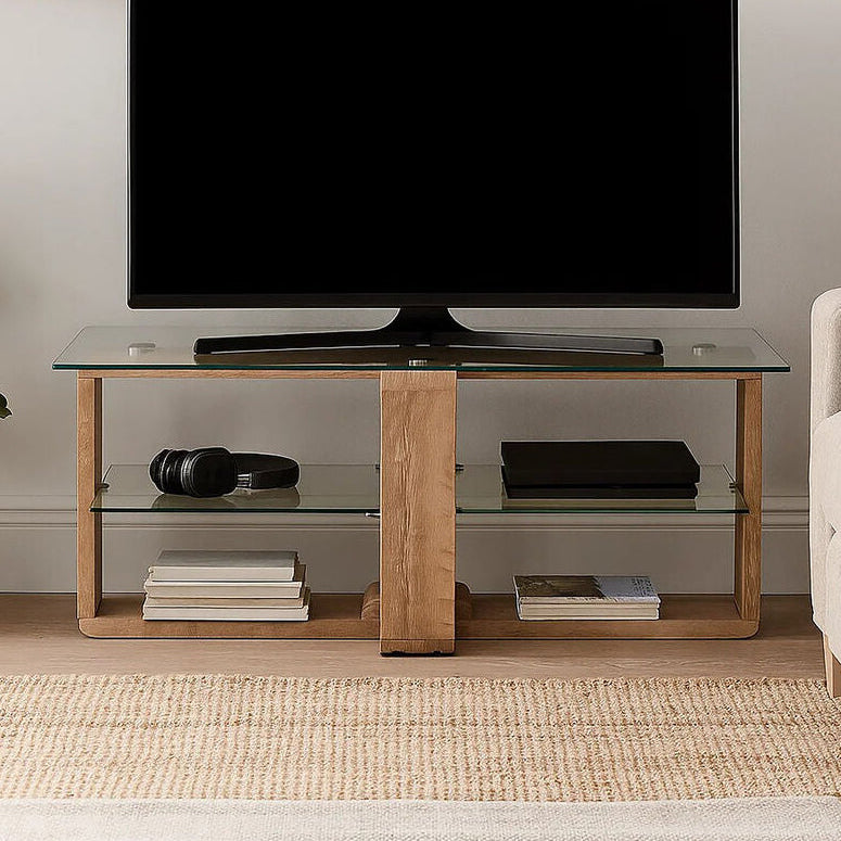 Orsina Barton 2-Tier Media Unit – Modern TV Stand & Storage Console