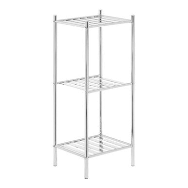 Orsina Dara 3 Tier Chrome Metal Shelf Unit | Bathroom & Kitchen Storage