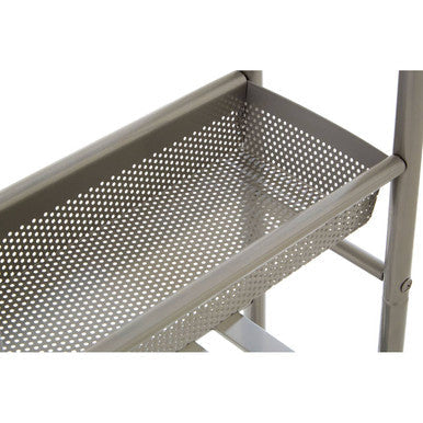 Orsina Dara 4 Tier Storage Trolley with 2 Baskets - Brushed Nickel