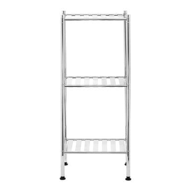 Orsina Micah 3 Tier Chrome Shelf Unit | Metal Bathroom & Kitchen Rack