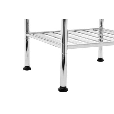 Orsina Micah 3 Tier Chrome Shelf Unit | Metal Bathroom & Kitchen Rack