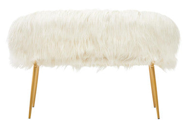 Orsina Sienna Modern Sofa | Light-Toned Fabric with Gold Finish Legs