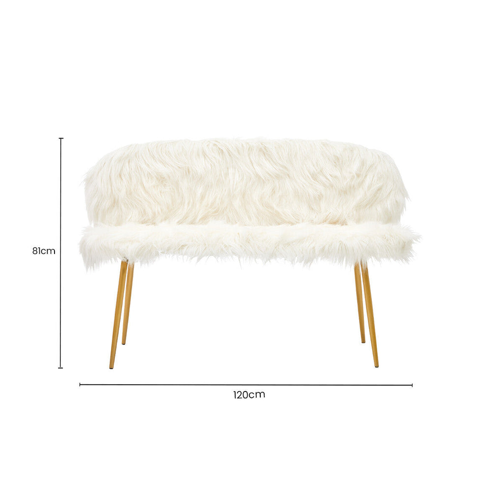 Orsina Sienna Modern Sofa | Light-Toned Fabric with Gold Finish Legs
