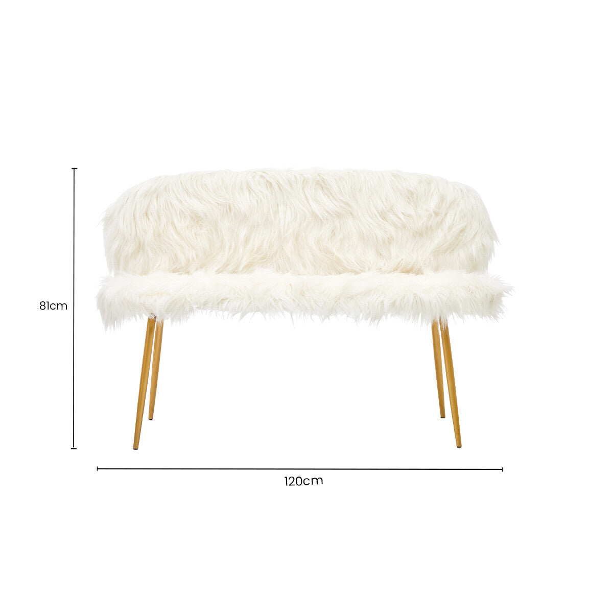 Orsina Sienna Modern Sofa | Light-Toned Fabric with Gold Finish Legs
