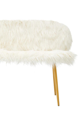 Orsina Sienna Modern Sofa | Light-Toned Fabric with Gold Finish Legs