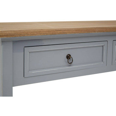 Orsina Henley Console Table – Antique Grey Paulownia Wood with Drawers