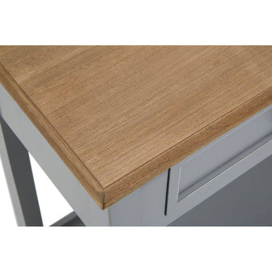 Orsina Henley Console Table – Antique Grey Paulownia Wood with Drawers