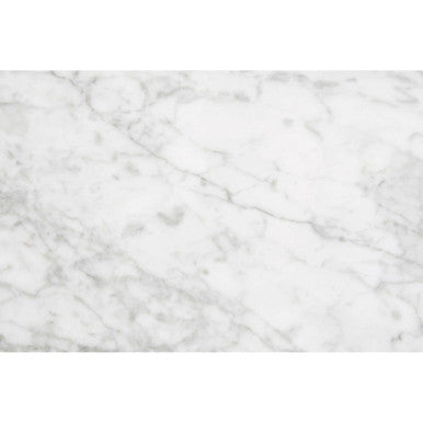 Orsina Henley White Marble Coffee Table | Modern Black Metal Frame