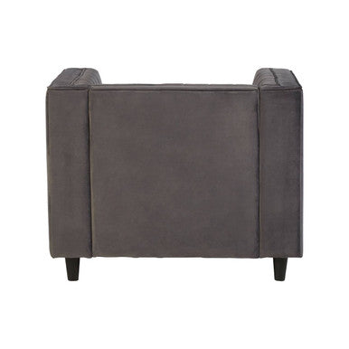 Orsina Farah Grey Velvet Accent Chair – Modern Living Room Armchair