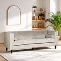 Orsina Felisa 3 Seater Mink Velvet Sofa – Modern Living Room Seating
