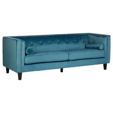 Orsina Felisa 3-Seater Sofa | Teal Blue Velvet Living Room Seating