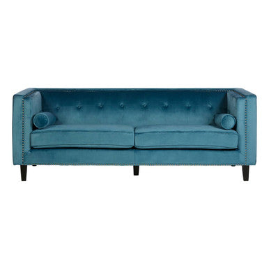 Orsina Felisa 3-Seater Sofa | Teal Blue Velvet Living Room Seating
