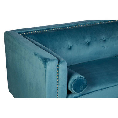 Orsina Felisa 3-Seater Sofa | Teal Blue Velvet Living Room Seating