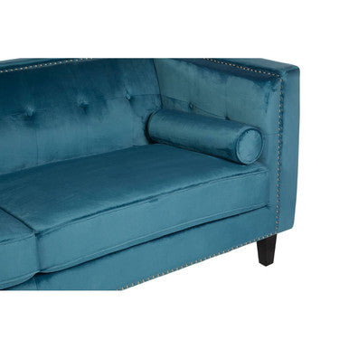 Orsina Felisa 3-Seater Sofa | Teal Blue Velvet Living Room Seating
