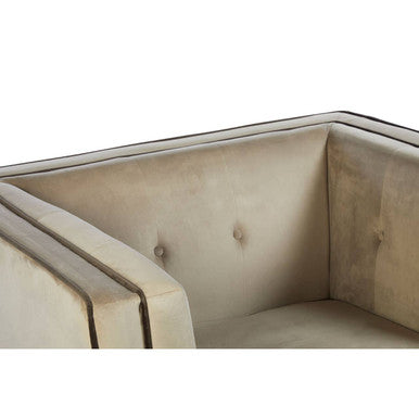 Orsina Ferris Mink Velvet Accent Chair | Modern Occasional Lounge Seating