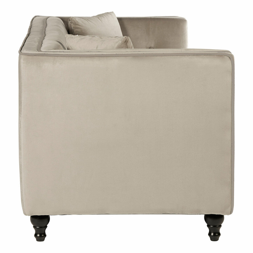 Orsina Ferris 3 Seater Mink Velvet Sofa – Modern Living Room Seating