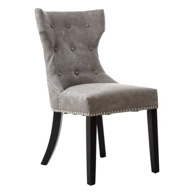 Orsina Daxton Grey Faux Leather Dining Chair – Modern Kitchen Seating
