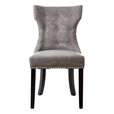 Orsina Daxton Grey Faux Leather Dining Chair – Modern Kitchen Seating