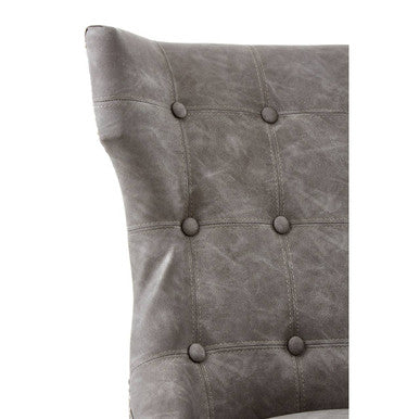 Orsina Daxton Grey Faux Leather Dining Chair – Modern Kitchen Seating