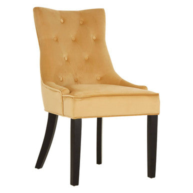 Orsina Daxton Velvet Dining Chair – Modern Ochre Accent Seating