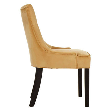 Orsina Daxton Velvet Dining Chair – Modern Ochre Accent Seating
