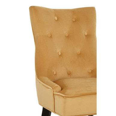 Orsina Daxton Velvet Dining Chair – Modern Ochre Accent Seating