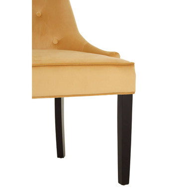 Orsina Daxton Velvet Dining Chair – Modern Ochre Accent Seating