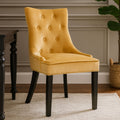 Orsina Daxton Velvet Dining Chair – Modern Ochre Accent Seating