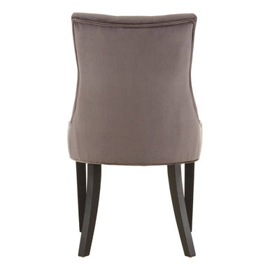 Orsina Daxton Storm Grey Velvet Dining Chair | Modern Upholstered Seat