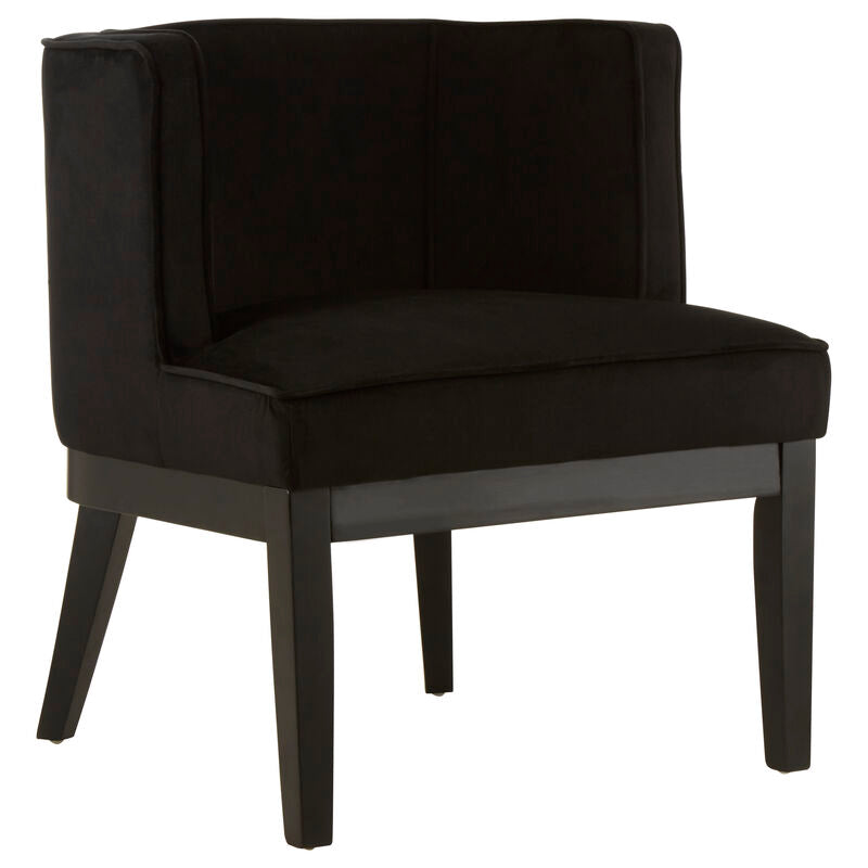 Orsina Salford Black Fabric Dining Chair – Modern Cushioned Seating