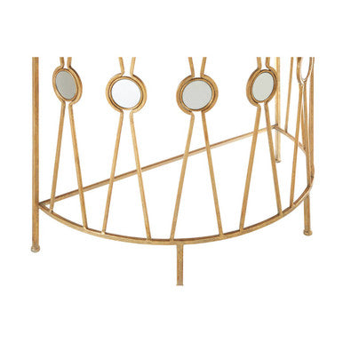 Orsina Faiza Console Tables – Set of 2 Gold & Black Glass Art Deco