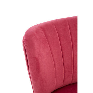 Orsina Mia Kids Velvet Chair – Pink Tufted Accent Seat with Wood Legs