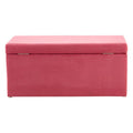 Orsina Mia Pink Velvet Kids Ottoman – Storage Toy Chest & Seat