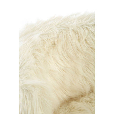Orsina Kids White Faux Fur Chair – Modern Plush Toddler Seating