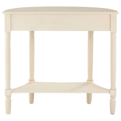 Orsina Heritage Console Table – White Pine Wood with Drawer and Shelf
