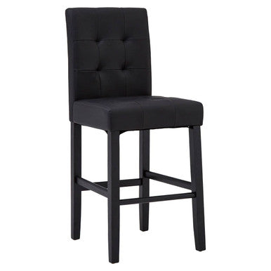 Orsina Regents Park Bar Chair – Black Upholstered Kitchen Stool