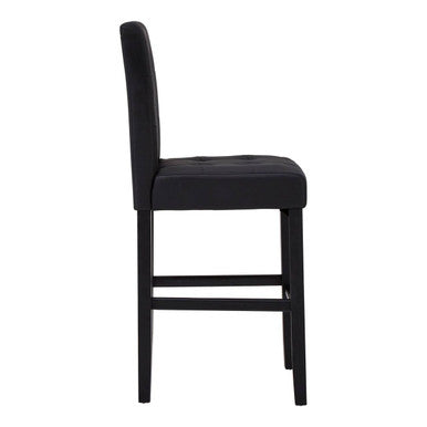 Orsina Regents Park Bar Chair – Black Upholstered Kitchen Stool