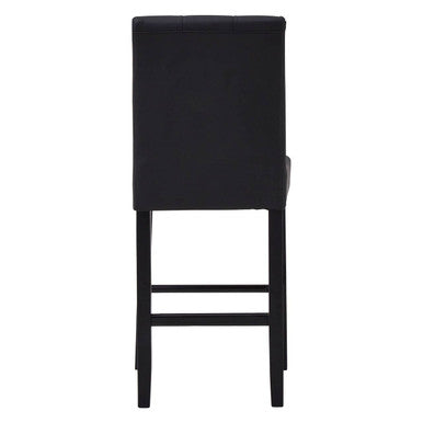 Orsina Regents Park Bar Chair – Black Upholstered Kitchen Stool