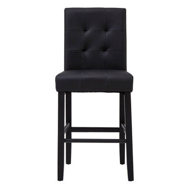 Orsina Regents Park Bar Chair – Black Upholstered Kitchen Stool