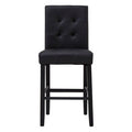 Orsina Regents Park Bar Chair – Black Upholstered Kitchen Stool