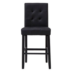 Orsina Regents Park Bar Chair – Black Upholstered Kitchen Stool