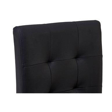 Orsina Regents Park Bar Chair – Black Upholstered Kitchen Stool