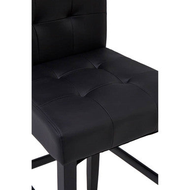 Orsina Regents Park Bar Chair – Black Upholstered Kitchen Stool