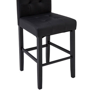 Orsina Regents Park Bar Chair – Black Upholstered Kitchen Stool